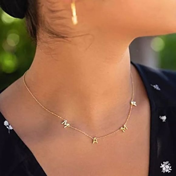 MAMA Trending Necklace in Gold or Silver or Rose Gold - Picture 2 of 8